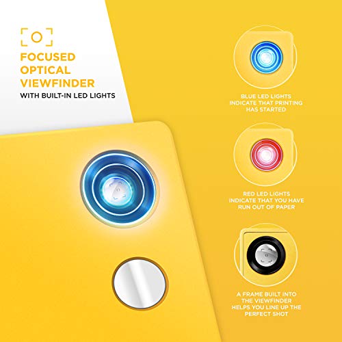 Zink Polaroid Mint Instant Print Digital Camera (Yellow), Prints On Zink 2X3 Sticky-Backed Photo Paper #TOP1