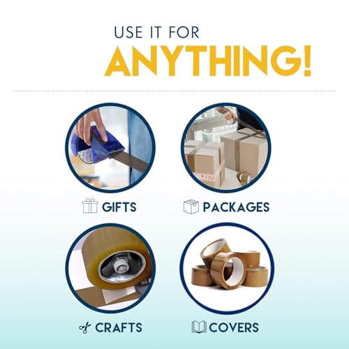 Image of D-fix 3 Rolls, Per Pack Self Adhesive Brown Packing Cello Tape - 65 Meters in Length - 48mm Width, BOPP Industrial Packaging Tape for E-Commerce Box Packing