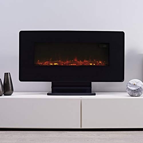 Focal Point Pasadena Glass effect Electric Fire Log crystal or pebble effcts Remote controlled Flame effect