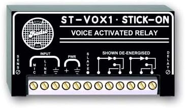 Relay, DPDT, 2A, 24~33VDC, 30mA, RDL Voice Activated, Auto Power-on, 5K Mic Input, 500K Line Input
