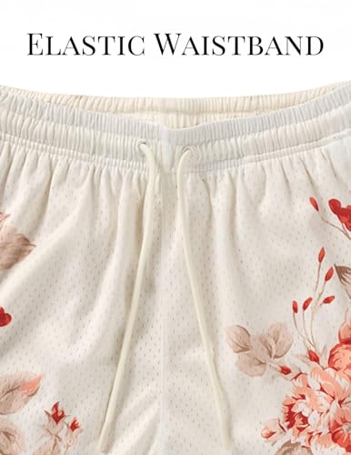 Mens Mesh Graphic Print Athletic Running Shorts Lightweight Quick-Dry Shorts for Basketball Gym Workout3