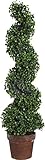 A&B Home Artificial Boxwood Spiral Tree Plant, 35-Inch