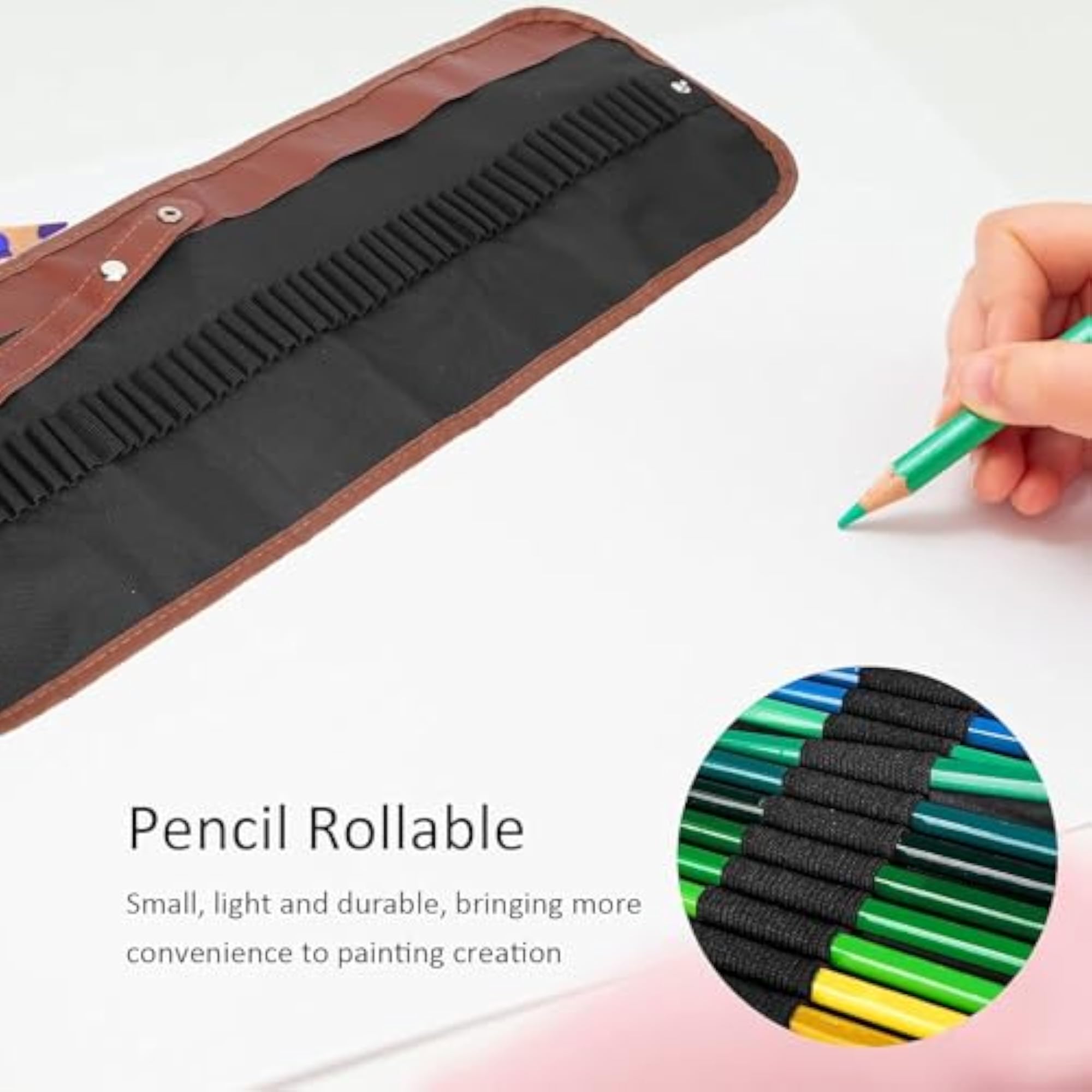 Empty Pencil Wrap for 48 Pencils and Accessories