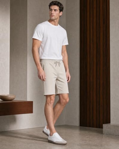 Image of Nobero V2 Shorts for Men | Zip Pocket Shorts | Regular Fit | Elasticated Waist | Soft & Breathable Fabric | Casual Everyday Wear
