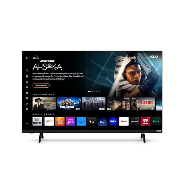 VIZIO 43-inch 4K UHD LED Smart TV w/Dolby Vision HDR, WiFi 6, Bluetooth Headphone Capable, Apple AirPlay, Google Cast Built-in (V4K43M-08, New)