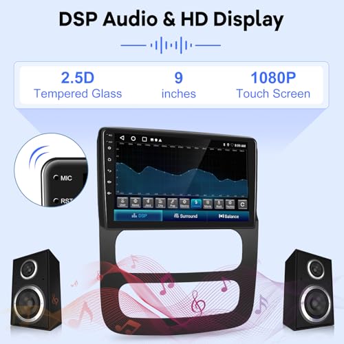 Radio para Dodge Ram 1500-3500 2002-2005 con pantalla táctil 9" miniatura 6