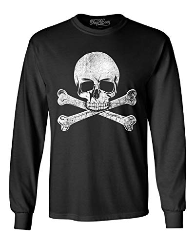 Amazon.com: shop4ever Distressed White Skull and Crossbones