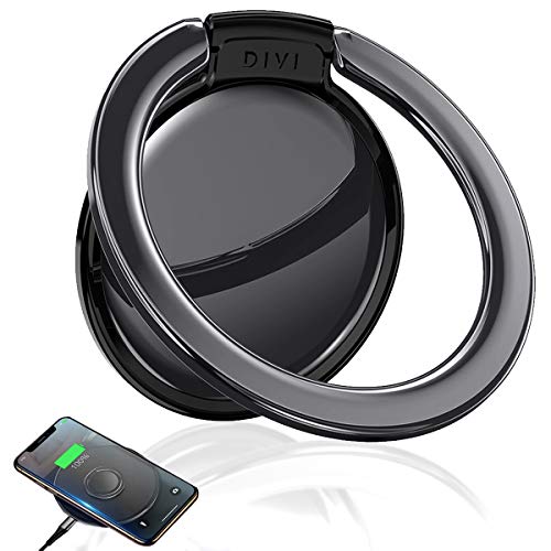 スマホリング ワイヤレス充電可能 DUSUN 携帯リングホルダー 薄型 3mm 180度360度回転式 角度調整可能 落下防止 滑り止め 耐磨耗 フェードない ホールドリング iphone Samsung すべてスマホ 対応