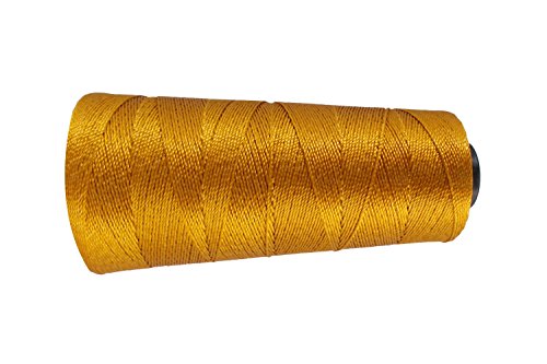 Mustard Yellow Silk Crochet Embroidery Thread Jewelry Making Beading Lacey Craft Knitting 3 Ply Yarn 1 Spool #TOP2