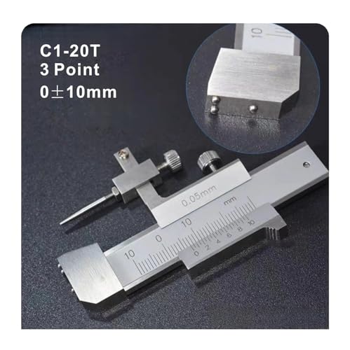 Calibrador Vernier Paso 0-10mm acero inoxidable miniatura 2