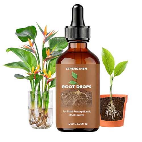 Root Drops Liquid IBA Rooting Hormone for Cuttings Rooting Vitamins Propagation Drops for Faster Roots &Less Shock Works in Water Soil LECA for All Indoor Houseplants Like Pothos Monstera Philodendron