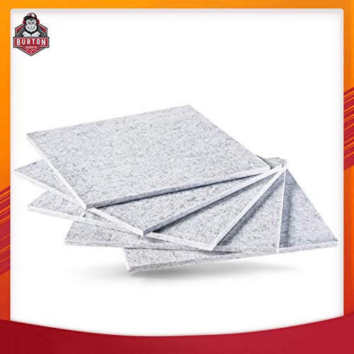 Burton Acoustix Series 9 - Ultra High Density 200 Kilograms/m3 Soundproofing Panels - Designed by Sound Engineers - Good for Soundproofing and Acoustic Treatment - 12 x 12 Inches - 5 Piece Pack