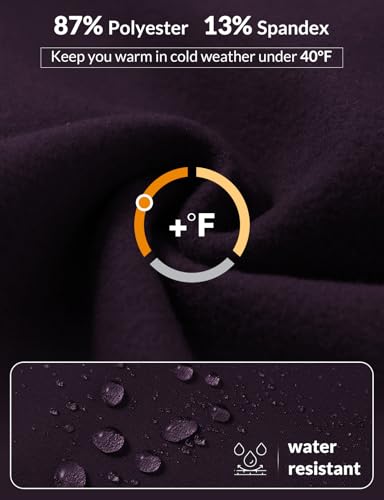 BALEAF Leggings femininas forradas de lã, resistentes à água, térmicas, quentes, de inverno, cintura