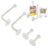 Soporte Adhesivo para Scrunchie, Soporte para Banda para el Pelo, Organizador para Scrunchie, Adhesivo Transparente con Purpurina, Accesorios para el Cabello, Ganchos de Pared, 4