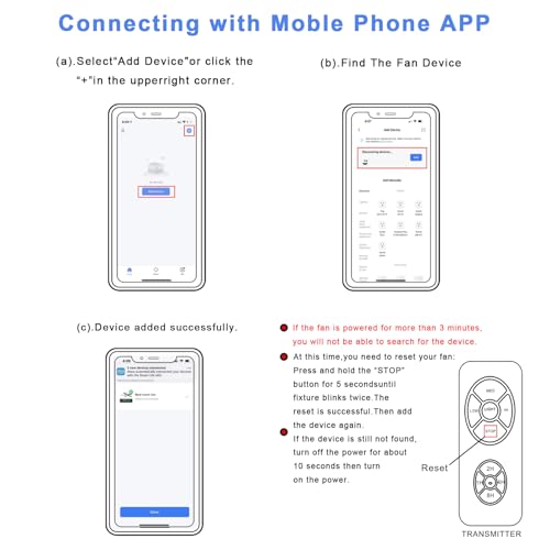 Image of Universal Smart WiFi Ceiling Fan Remote Control Kit, Compatible with Alexa, Google Assistant and Smart Life App, No Hub Required DIMMER