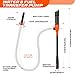 Portable Transfer Pump Battery Operated Electric Siphon Pump for Gas, Fuel, Diesel, Water Transfer 2.4 GPM Flow Oil Extractor, 47 Inches Hose-Easy to Use Hand Fuel Pump, Multi-Use Siphon Transfer Pump