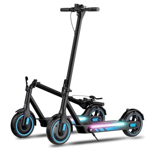 Monopattino Elettrico, Pneumatici ad Aria da 10', Autonomia fino a 48KM, Motore da 500W e Velocità Massima di 25KM/H, Monopattino Elettrico con Sistema di Controllo di Crociera e Freni a Tamburo