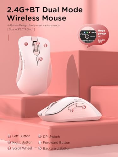 Ratón inalámbrico RAPIQUE de baja potencia: conecta tu portátil y MacBook a la vez 7