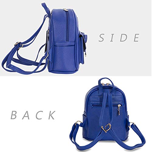 Image of I IHAYNER Girls Bowknot Cute Leather Backpack Mini Backpack Purse for Women