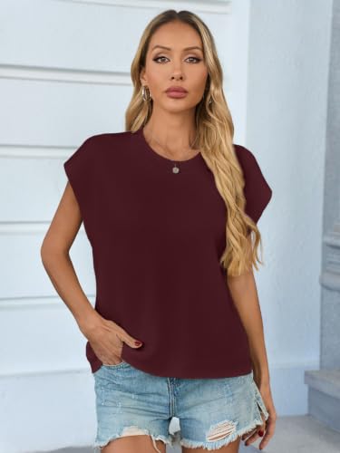 Image of GREAIDEA Womens Sweater Vest Cap Sleeve Business Casual Tops Work Shirts