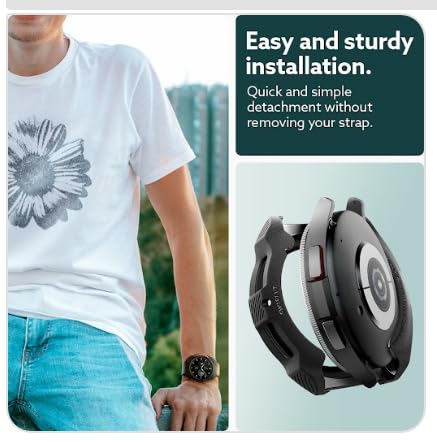 Image of CASEOLOGY by Spigen Caseology Vault for Samsung Galaxy Watch 6 Classic 47mm Case -Matte Black