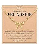 UNGENT THEM Friendship Gifts for Women Birthday Christmas Best Friend Friendship Necklace Valentines Day Jewelry for Friends Bff Bestie Woman