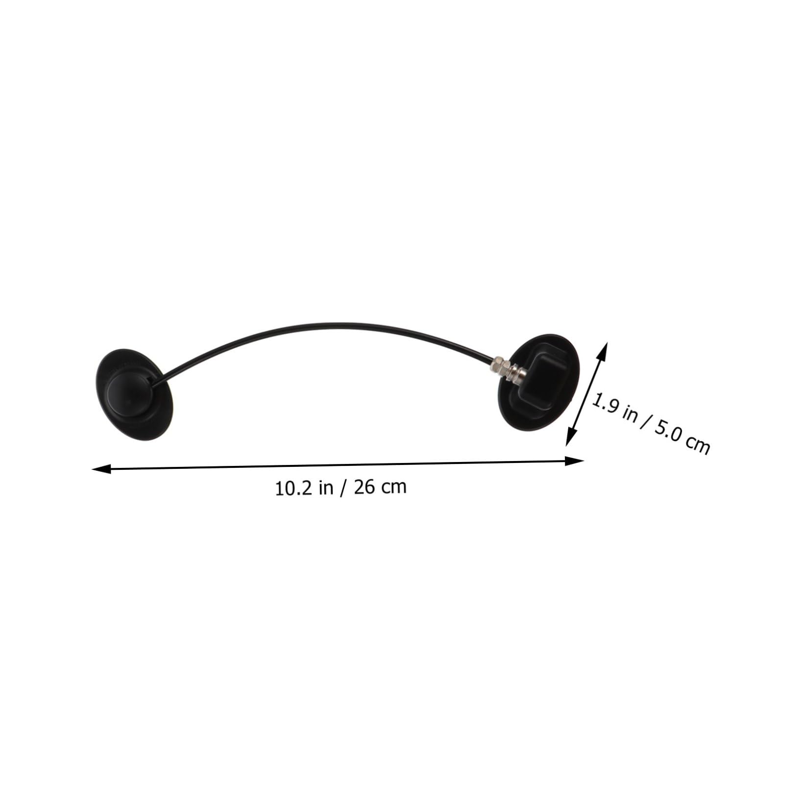 Cerradura 2 de Seguridad Refrigerador para Ventana Juegos Abs Negro