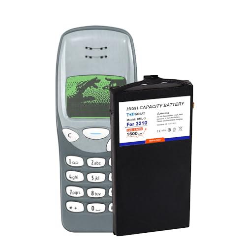 TOPGOBAT Wiederaufladbarer BML-3 Akku,1600mAh Akku mit hoher Kapazität, geeignet für Nokia 3210 3210e 3320