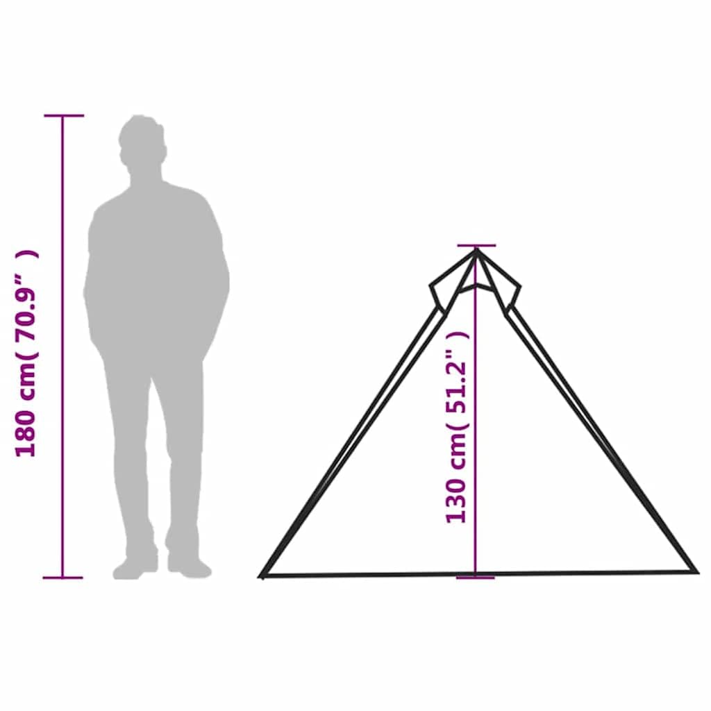 Tipi namiot wiszący dla osób, zielony, wodoszczelny namiot kempingowy z przyłączem E, zdejmowany namiot osłonowy, wentylacja, x x 1, na wędrówki, trekking, na zewnątrz
