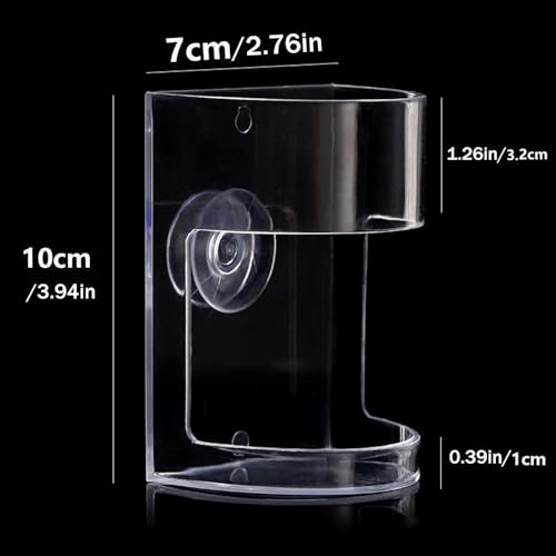 Image of Fish Feeder Oval Back Flat Automatic Feeders Reduced Filter Clogging Tank Suitable for All Kinds of Food Tank Accessories