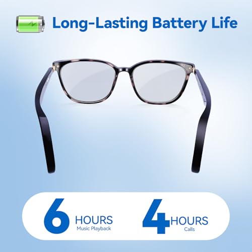 Image of AI Smart Glasses for Men & Women - Powered by ChatGPT, Real-Time Translation, Bluetooth Glasses with Photochromic Lens, Music & Hands-Free Calling, UV & Blue Light Protection, Thin Temples