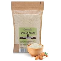Chandra Whole Foods - Ground Almond Flour 1KG - Low-GI Almond Flour for Snack Making, Smoothies, Baking & Cooking - Gluten-Free Keto Almond Flour, Rich in Protein & Vitamins