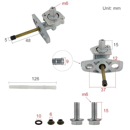 Grifo de gasolina para ATV TRX Rancher y Foreman interruptor de tanque 2