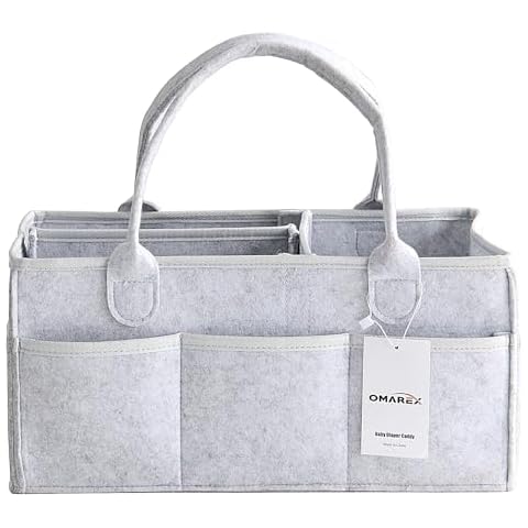 OMAREX Foldable Baby Nappy Caddy Organiser Cover