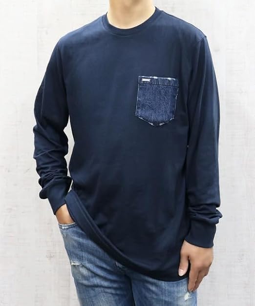 Amazon.co.jp: [ディーゼル] メンズ Tシャツ T-JUST-LS-D.POCKETRPATI