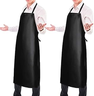 2 Pack Waterproof Rubber Vinyl Apron 40