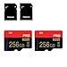 2 Pack Speicherkarte 256GB Klasse 10 mit Adapter Hochgeschwindigkeitsspeiche... für Tablet, Kamera, Drohne
