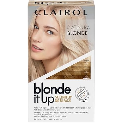 Clairol Blonde It Up Permanent Hair Dye, Platinum Blonde Hair Color, 1 Pack