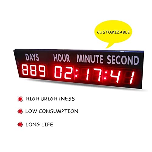 Cronómetro digital con cuenta regresiva y pantalla LED grande miniatura 2