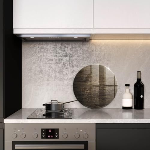 Planche à découper induction Wallfluent 40cm en matériau résistant texture bois - 4