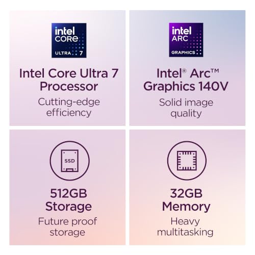 Image of Lenovo IdeaPad Slim 5i Ultra - College Laptop - Copilot+ PC - Intel Core Ultra 7 258V CPU - 14 inch WUXGA Touch Display - 32GB RAM - 512GB SSD Storage - Integrated Intel ARC 140V GPU - Sea Salt Grey