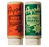 Ayoh Foods, Mayo Gone Wild, Made by Molly Baz - Easy to Squeeze, Perfect for; Sandwiches, Burgers, Fries, Nuggets, Wraps & Dips (2 Pack, Starter Pack)
