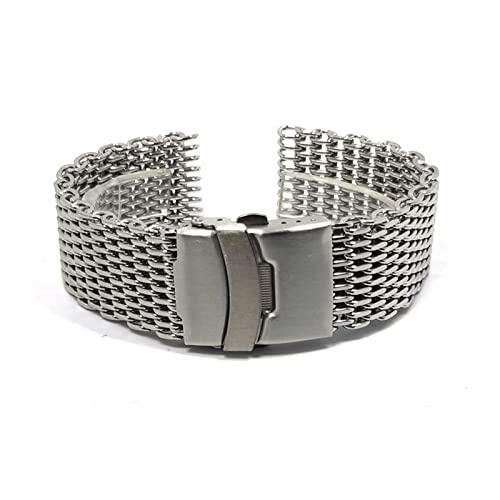 Sangle en acier inoxydable sports montre homme bracelet maille épaisse