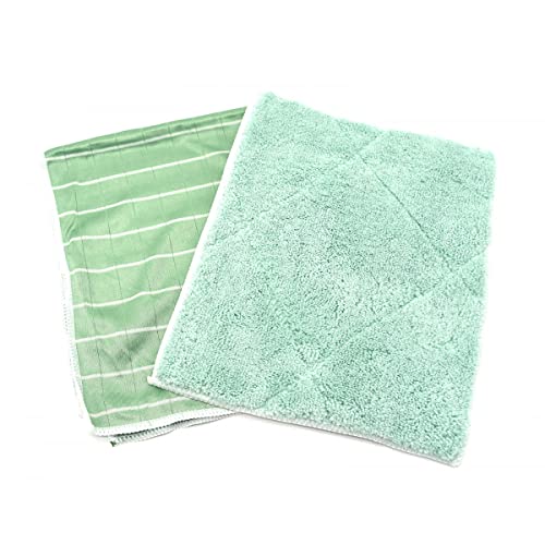 Multitanks - Kit de 1 Chiffon Microfibres en Bambou et 1 Lavette Double Face en Bambou Lavable pour Tout Nettoyer Cover