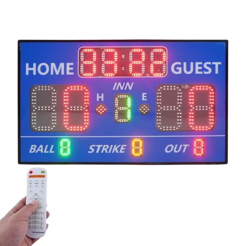 Marcador electrónico LED portátil para béisbol miniatura 1