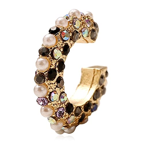Clip de cartilage strass et perles, l'éclat du bijou vintage féminin