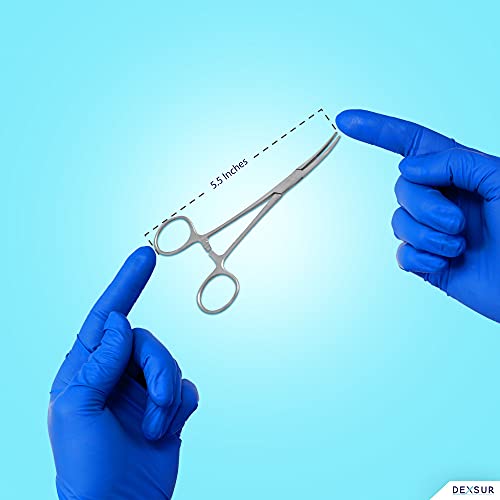 Dexsur DS01KELCUR015 Precision Kelly Hemostat Forceps Locking Tweezers Clamp thumb #3