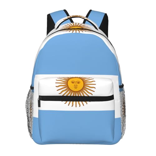 Mochila para laptop EdWal de viaje y montaña bolsa impermeable con bandera de Argentina