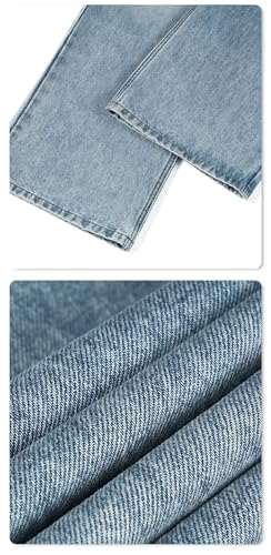 Men's High Street Washed Jeans Straight Loose Casual Pants4