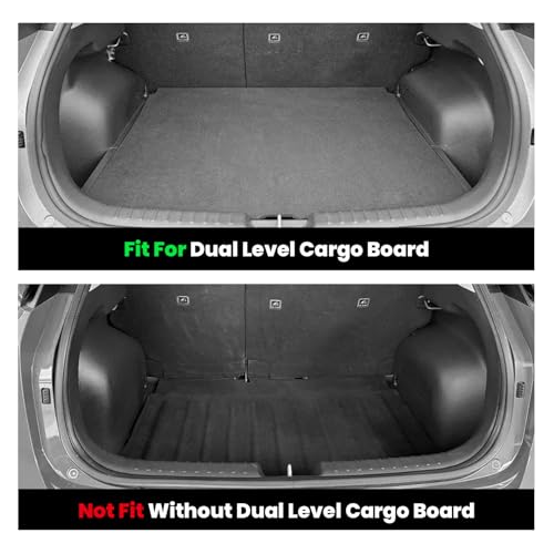 Image of LASFIT Cargo Mat for Kia NIRO 2026 2025 2024 2023 (Fit EV & Hybrid) | Not Fit PHEV, All Weather TPE Custom Fit Cargo Trunk Mat Accessories, Black